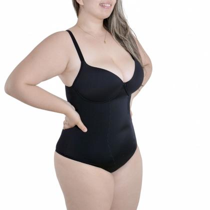 Imagem de Cinta Body Modeladora Com Compressão E Bojo Plus Size Vi Lingerie