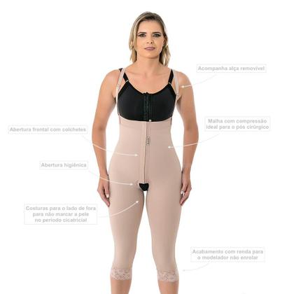 Imagem de Cinta Calça Cirúrgica Modeladora Longa Confort 1091 Mabella