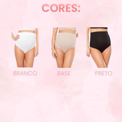 Imagem de Cinta Calcinha Cintura Alta Cavada Plié Linha Maternidade Gestante 