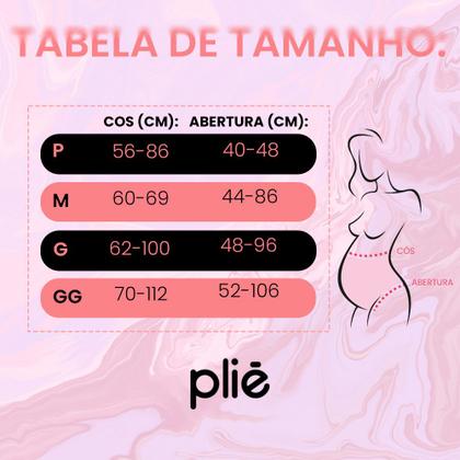 Imagem de Cinta Calcinha Cintura Alta Cavada Plié Linha Maternidade Gestante 