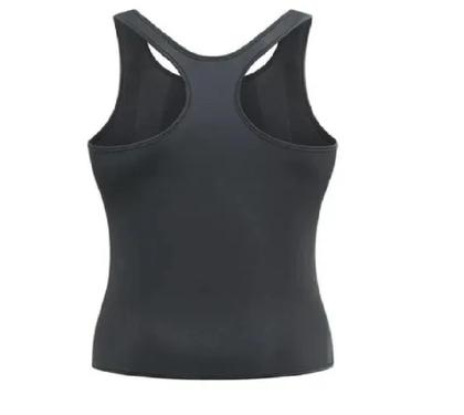 Imagem de Cinta Camiseta Térmica Academia Postura Modeladora Efeito Sauna Suor Com Fecho