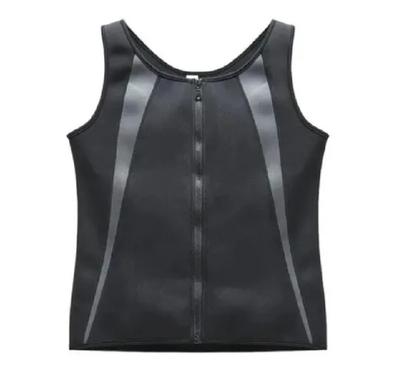 Imagem de Cinta Camiseta Térmica Academia Postura Modeladora Efeito Sauna Suor Com Fecho