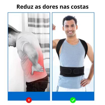 Imagem de Cinta Colete Corretor de Postura Coluna Lombar Unissex