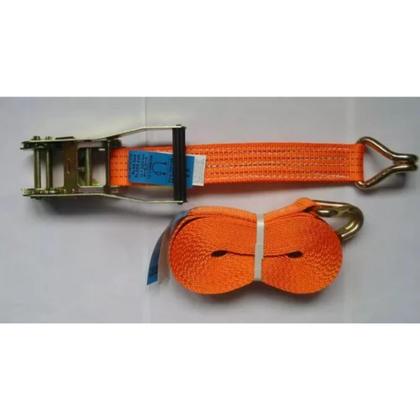 Imagem de Cinta Com Catraca Amarrar Carga Fita 50mm 4 Toneladas 10 Metros Prender Carga Veículos