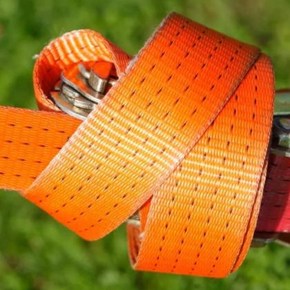 Imagem de Cinta Com Catraca Amarrar Carga Fita 50mm 4 Toneladas 10 Metros Prender Carga Veículos