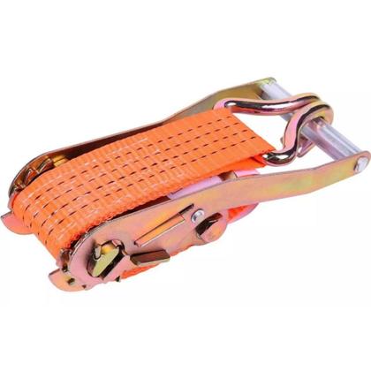 Imagem de Cinta Com Catraca Amarrar Carga Fita 50mm 4 Toneladas 10 Metros Prender Carga Veículos