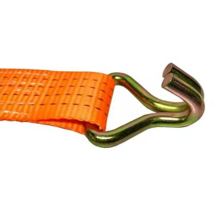 Imagem de Cinta Com Catraca Amarrar Carga Fita 50mm 4 Toneladas 10 Metros Prender Carga Veículos