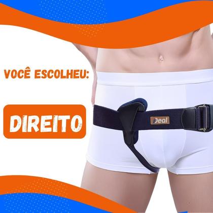 Imagem de Cinta Com Funda Para Hérnia Inguinal Virilha Lado Direito