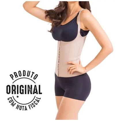 Imagem de Cinta Corselet Esbelt Cotton Modeladora Alça 431 Compressão Modelform Abdominal Feminina