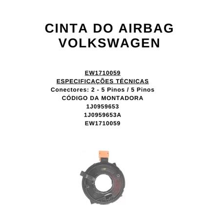 Imagem de Cinta do Airbag Gol G3 G4 G5 Golf Fox Saveiro Voyage (EW1710059)