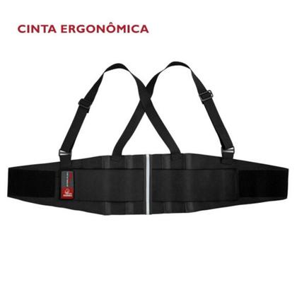 Imagem de Cinta Ergonômica Reforçada Proteção Da Coluna Abdominal P