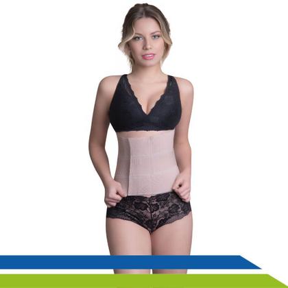 Imagem de Cinta Faixa Cirurgia Abdominal Elástica 3 Gomos Abdominoplastia Hérnia Bariátrica UN New Form