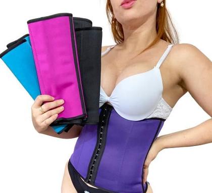 Imagem de Cinta Latex Top P/ Exercicios Neoprene Colorida C09