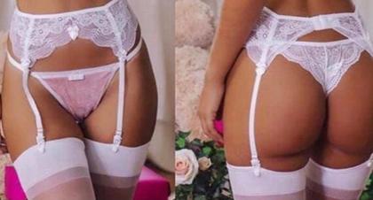 Imagem de Cinta Liga de Renda + Meia 7/8 Longa Até Os Pés Kit Noite Sensual