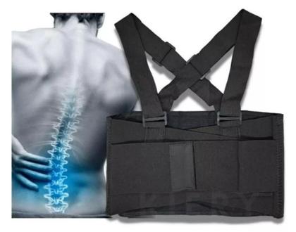 Imagem de Cinta Lombar Faixa Abdominal Ergonômica Para Coluna Postura