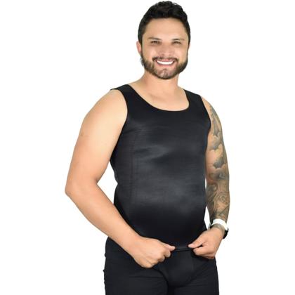 Imagem de Cinta Masculina Modeladora Alta Compressão Tecido Duplo - Z54