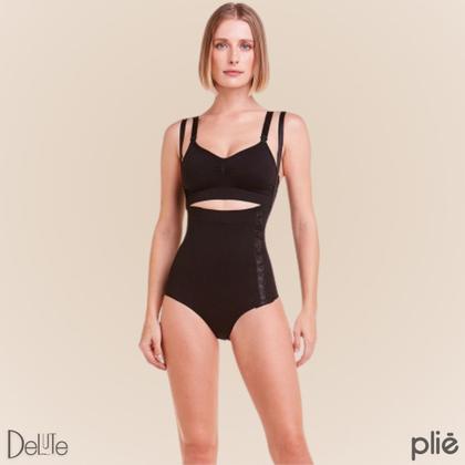 Imagem de Cinta Modeladora E Redutora Alta Compressão Plié Pós-parto e Pós-cirúrgico Com Alças Removíveis