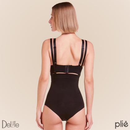 Imagem de Cinta Modeladora E Redutora Alta Compressão Plié Pós-parto e Pós-cirúrgico Com Alças Removíveis