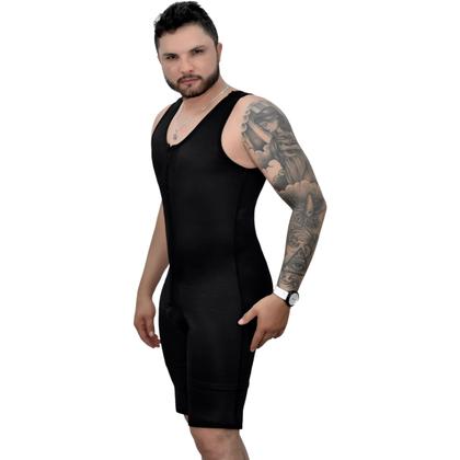Imagem de Cinta Modeladora Masculino Alta Compressão Tecido Cetinete