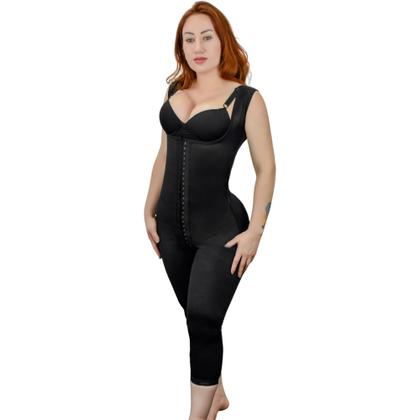 Imagem de Cinta Modeladora Pós Cirúrgica Com Pernas Triplo Ajuste
