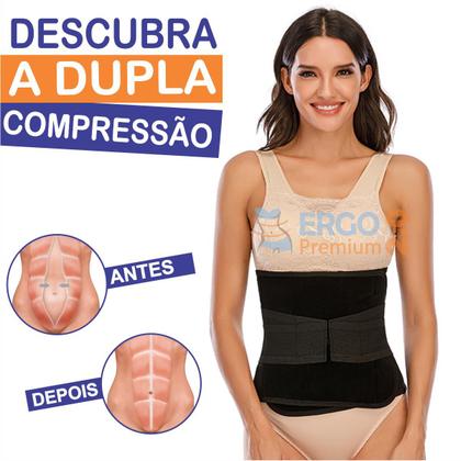 Imagem de Cinta Modeladora Pós parto Para Diastáse Flacidez Postura Original