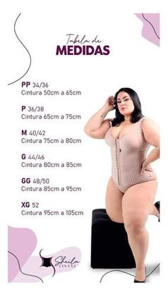 Imagem de Cinta Modeladora Redutora De Medidas Com Bojo 26 Barbatanas Sheila Cintas