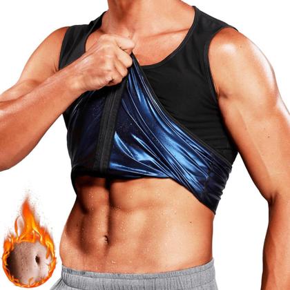 Imagem de Cinta Modeladora Redutora Queima Gordura Efeito Sauna Masc. - Sweat Shaper