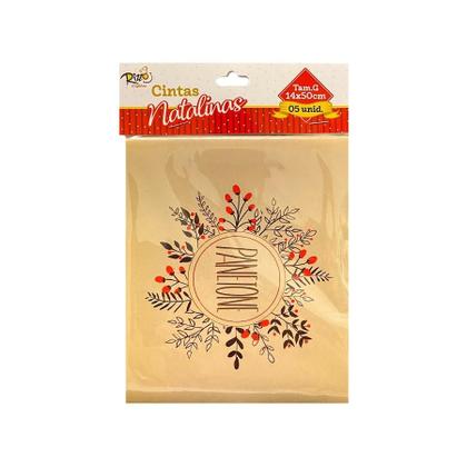 Imagem de Cinta Natalina - Bege - Panetone - 5 UN - Rizzo