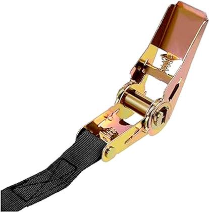 Cinta P/ Amarrar Carga Com Catraca 4,5m Até 60kg Cor Preto ou Laranja 2un - Troya Tools Imagem de Cinta P/ Amarrar Carga Com Catraca 4,5m Até 60kg Cor Preto ou Laranja 2un