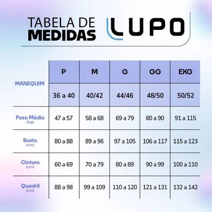 Imagem de Cinta Short Lupo Loba Feminina Up Line Pó de Arroz Modeladora