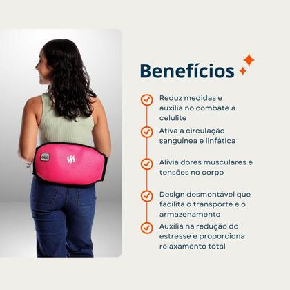 Imagem de Cinta Térmica Para Cólica Menstrual Alívio Dor Relax Almofada Aliviador Barriga Menstruação Rainoah