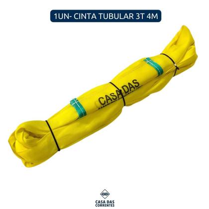 Imagem de Cinta Tubular Anel Elevação de Cargas 3t 4m Amarela