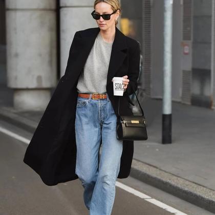 Imagem de Cinto Aurolan, moda feminina clássica, couro com fivela de metal