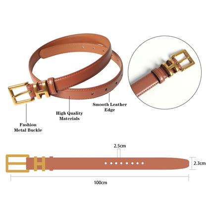 Imagem de Cinto Aurolan, moda feminina clássica, couro com fivela de metal