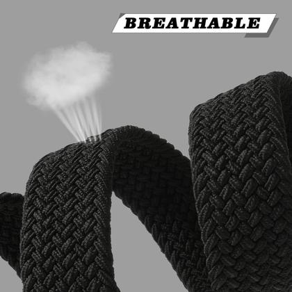 Imagem de Cinto AWAYTR Kids Elástico Trançado com Fivela Elástica Preta Elástica