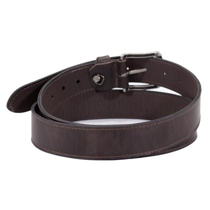 Imagem de Cinto Casual Masculino de Couro Fivela Ajustável Estilo Clássico Sofisticado