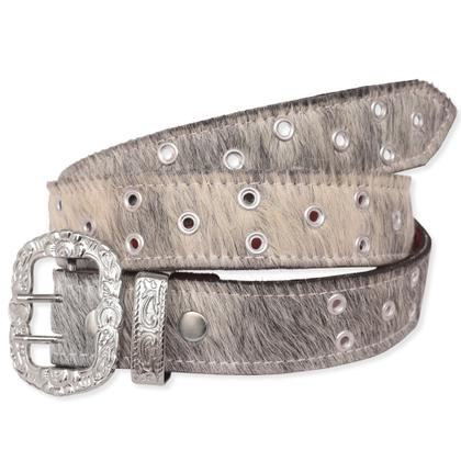 Imagem de Cinto Country Muladeiro Em Couro Com Pêlo