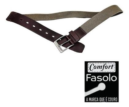 Imagem de Cinto de Couro Elástico Fasolo Linha Confort