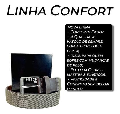 Imagem de Cinto de Couro Elástico Fasolo Linha Confort
