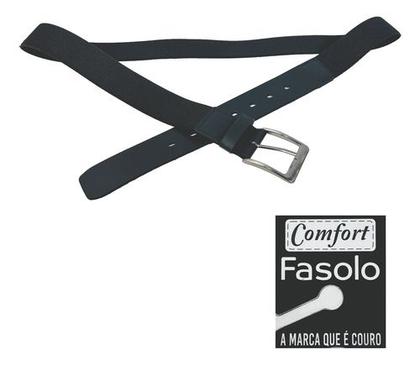 Imagem de Cinto de Couro Elástico Fasolo Linha Confort