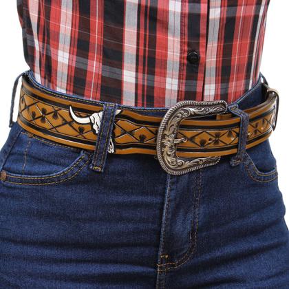 Imagem de Cinto de Couro Longhorn Cow Way 36788