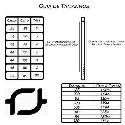 Imagem de Cinto de Couro Social Conhaque Fasolo Classic