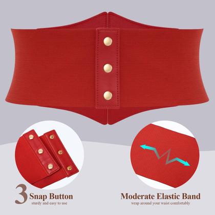 Imagem de Cinto de espartilho feminino JKEEMI, largo, elástico, elástico, cintura elástica