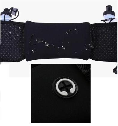 Imagem de Cinto De Hidratação Corrida Running Com 2 Garrafas E Pochete