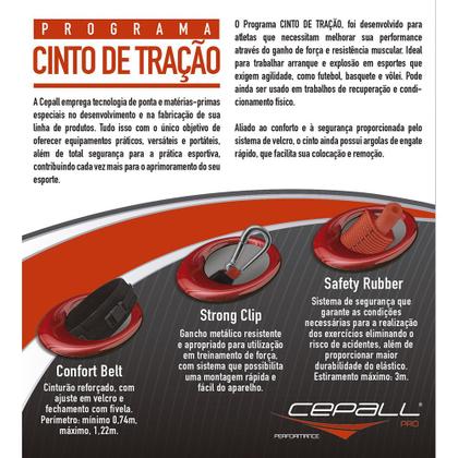 Imagem de Cinto de Tração Cepall Revestido com Elástico de Resistência Forte