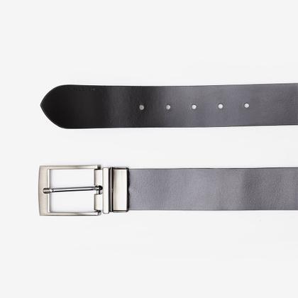 Imagem de Cinto Dupla Face Largo Metropolitan Preto/Café