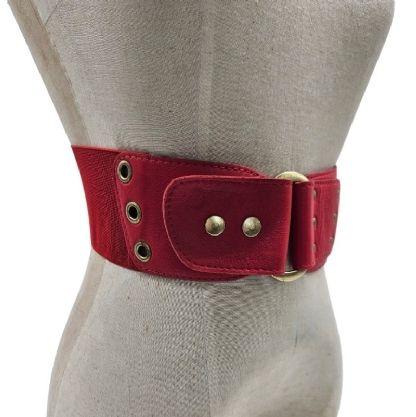 Imagem de Cinto Faixa Couro Elástico Acenturar Vestido Qualidad ED027