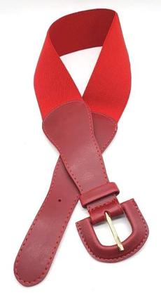 Imagem de Cinto faixa feminino elástico fivela encapada vestido ED201