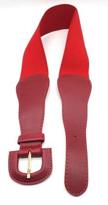 Imagem de Cinto faixa feminino elástico fivela encapada vestido ED201