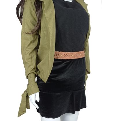 Imagem de Cinto Faixa Fino Feminino Com Elástico Usar Com Saia - CF76